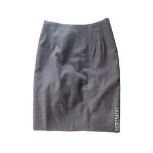 Gray Pencil Skirt